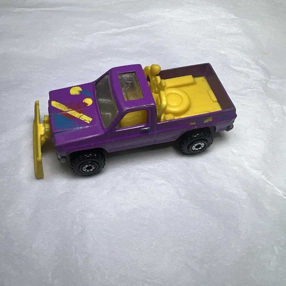 VTG 1979 Hot Wheels Super Scraper Power Plower Snow Plow Purple Pickup‎ Truck